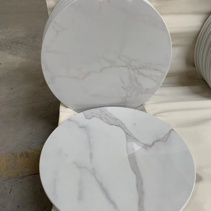 Calacatta White Quartz Table Top (4) Calacatta White Quartz Table Top (4)