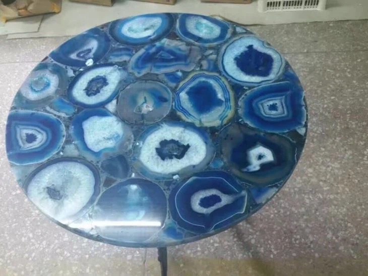 Natural Blue Semi Precious Stone Slab